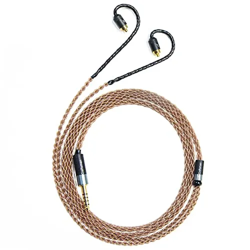 GUCraftsman 6N単結晶銅イヤホンアップグレードケーブル/代替ケーブルは 4.4mm/3.5mm/2.5mm Sony IER-M7 IER-M9 IER-Z1Rと互換性あり (4.4mm プラグ)