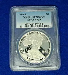 1989-S PCGS PR69DCAM シルバーイーグル