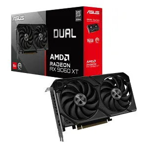 【25日は24時間限定クーポン配布】ASUS エイスースDual Radeon RX 9060 XT 16GB GDDR6 グラフィックボード 転送不可 DUAL-RX9060XT-16G(2658523)送料無料