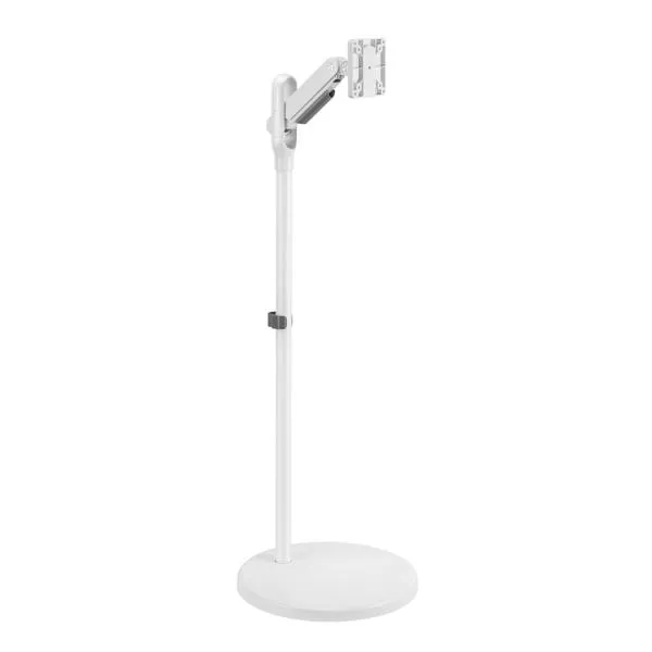 テレビ/PCモニタースタンド 高さ121.3ｃｍ メカニカルスプリング 17～35インチ対応 キャスター付き グリーンハウス GH-TVFA-WH/8379ｘ１台 代金引換便不可品