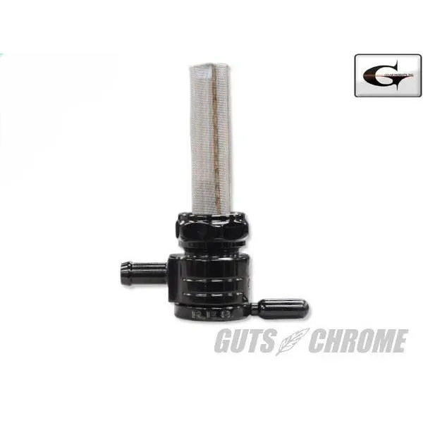 Drag Specialties 76-312S-BLK GOLAN クリックスリックガスコック ストレート ブラック 22mmナット バイク 燃料