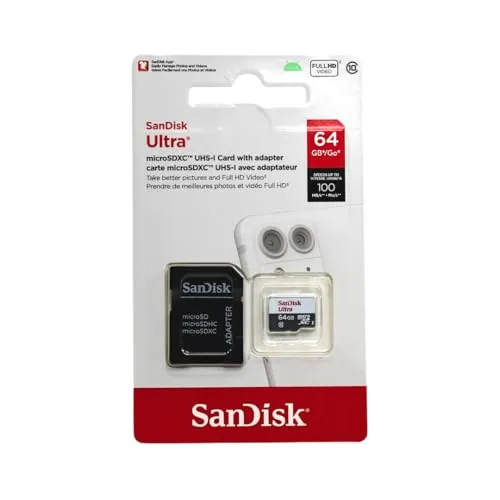 Professional Ultra SanDisk 64GB Samsung Galaxy S7 MicroSDXC card with CUSTOM Hi-Speed, Lossless Format! Includes Standard SD Ada