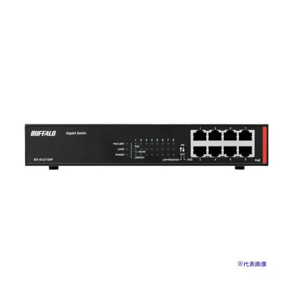 ■BUFFALO 法人向け Giga対応 Layer2 アンマネージスイッチ 8ポート BSGU2108P(3527833)