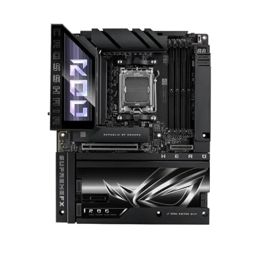 ASUS ROG Crosshair X870E Hero BTF マザーボードソケットAM5 (AMD、X870E、ATX、高度なAIPC対応、18+2+2パワーステージ、ダイナミックOCスイッチャー、Core Flex、DDR5、Wi-Fi 7、5X