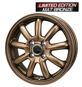 送料無料 4本セット ホイールのみ ジャパン三陽 MONZA JP STYLE Bany バーニー マットブロンズ 12インチ 4J インセット+42 4穴 PCD100 JWL-T 軽トラ 軽ハコバン キャリィ エブリィ アクティ N-VAN