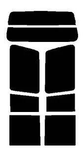 リヤーセット パジェロ 5ドア V34V・V43W・V44W・V44WG・V45W・V46V・V46W・V46WG・V47WGカット済みカーフィルム ハードコート UVカット 紫外線99カット