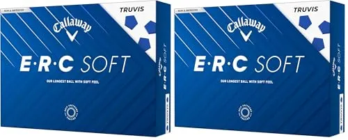 キャロウェイ(Callaway) ゴルフボール ERC SOFT 25 TRUVIS 3ピース構造 トゥルービス・ホワイト (× 2)
