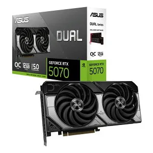 【25日は24時間限定クーポン配布】ASUS エイスースDual GeForce RTX 5070 12GB GDDR7 OC Edition グラフィックボード 転送不可 DUAL-RTX5070-O12G(2653571)送料無料