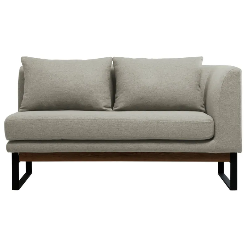 ADRS(アドレス) トロン リビング/ダイニングソファ 2人掛け 左ひじ フレーム:オーク無垢材 張地:ファブリック 幅1350×奥行710×高さ780mm