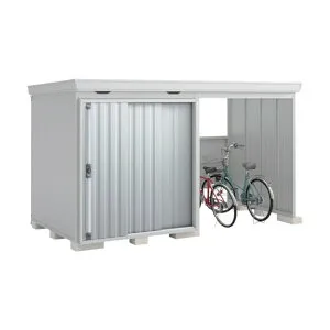 ※法人専用品※イナバ 物置 フォルタウィズ FW-1818＋18KS N 一般型 PS プラチナシルバー GJUC52 1台