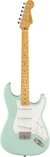 Squier by Fender スクワイヤー エレキギター Classic Vibe? '50s StratocasterR HT, Maple Fingerboard, Parchment Pickguard, Surf Green ソフトケース付き