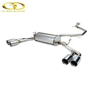 GANADOR マフラー Vertex 4WD/SUV C-HR ハイブリッド 6AA-ZYX11 R1/10- 2ZR-FXE 2WD [Cool Style / Sporty Style / Metallic Style] 触媒以降(センター付) 4本出し ポリッシュ 個人宅配送不可 沖縄・離島は要確認