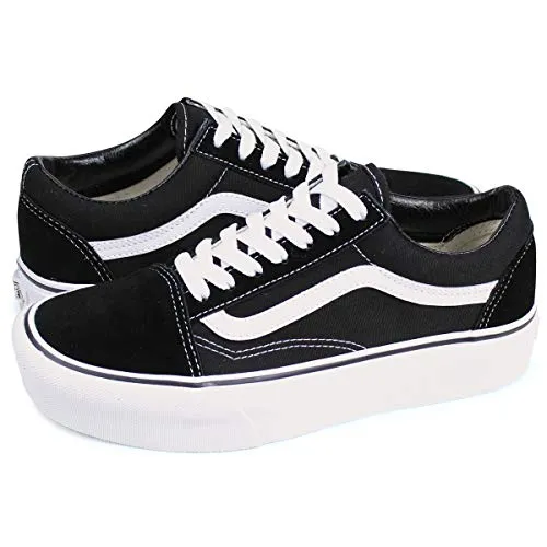 VANS ヴァンズ オールドスクール スニーカー バンズ 厚底 OLD SKOOL PLATFORM ブラック 黒 VN0A3B3UY28 US7.0-25.0 [並行輸入品]