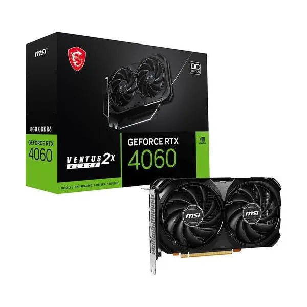 ＭＳＩ MSI GeForce RTX 4060 VENTUS 2X BLACK 8G OC 目安在庫=○