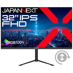 JAPANNEXT｜ジャパンネクスト 液晶ディスプレイ(32型/IPS(ADS)/FullHD 1920×1080/75Hz/5ms)(ブラック) JN-IPS32F-HSPC6