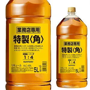 【全品P3倍 4/25限定】新 サントリー 角瓶 5L 5000ml 業務用 ジャパニーズ ウイスキー リキュール 角 kaku japanese whisky 長S