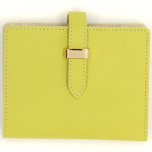 [マルイ]財布【シボ型押し】差込二つ折り財布/アンメートルキャレ（1metercarre） アニスグリーン