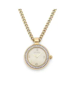 インビクタ レディース アクセサリー 腕時計 ミニ レース Invicta Women's 49932 Mini Quartz Mother of Pearl Dial Necklace Watch Gold ゴールド