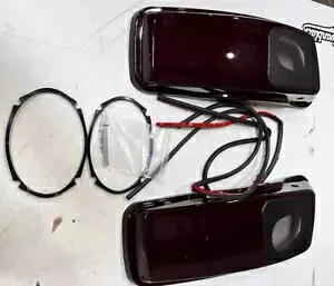 OS&D Advanblack ブラック フォレスト 6X9 サドルバッグ スピーカー 蓋 2014 年以降 ツーリング用 OS&D Advanblack Black Forest 6X9 SADDLEBAG SPEAKER LIDS FOR 2014+ TOURING 【並行輸入品】