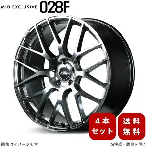 アルミホイール GS-F 10系 レクサス 【19×8.0J 5-114.3 INSET42 ハイパーメタルコート/ミラーカット】 マルカ MID エクスクルーシブ 028F 4本セット 19インチ 5穴 インセット42 1台分