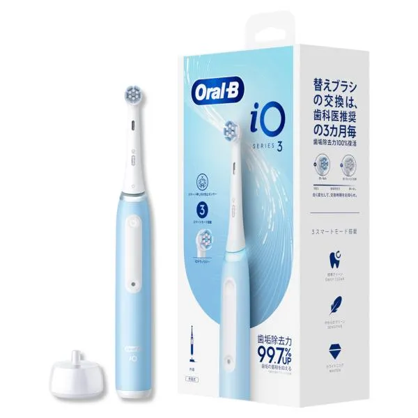 ブラウン 電動歯ブラシ (アイスブルー) BRAUN Oral-B(オーラルB)iOシリーズ iO3 IOG31C60IB_H 返品種別A