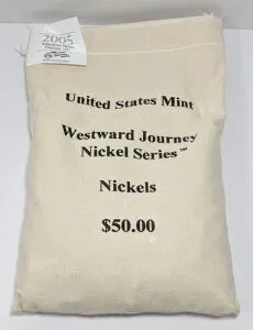 2005 D BISON westward Journeyシリーズ ニッケル $50.00 未開封 ミントバッグ