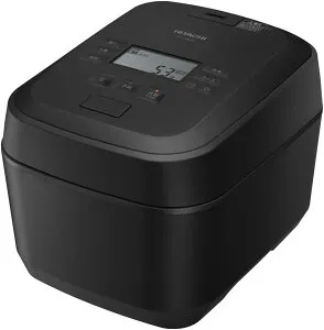 在庫有!!日立 炊飯器 5.5合 圧力&スチームIH ふっくら御膳 RZ-V100JM K フロストブラック 日本製 大火力 沸騰鉄釜 蒸気カット