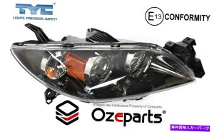USヘッドライト Rh RHS右ヘッドライトランプブラックマツダ3 BK 4ドアセダンSP23 2003年?2009 RH RHS Right Head Light Lamp Black For Mazda 3 BK 4 Door Sedan SP23 2003~2009【並行輸入品】
