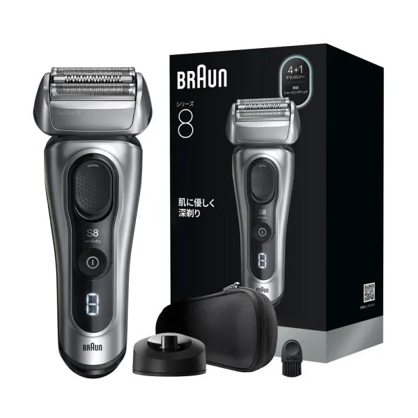 ブラウン メンズシェーバー［電気シェーバー］(3枚刃)(シルバー) BRAUN Series8(シリーズ8) 8617S 返品種別A
