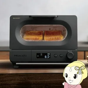 【4/25限定クーポン発行】【在庫あり】シャープ ウォーターオーブントースター AX-WT1-B ブラック ヘルシオ トースター 過熱水蒸気【/srm】