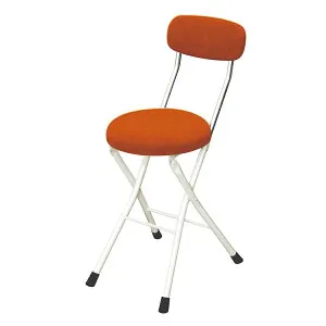 【国内メーカー品】【法人宛限定】ラウンドクッションチェア 4脚セット W330 D450 H740 オフィスチェア 事務椅子 作業用チェア 作業椅子 パイプ椅子 スチールパイプ 折畳式 折畳収納 ワンタッ