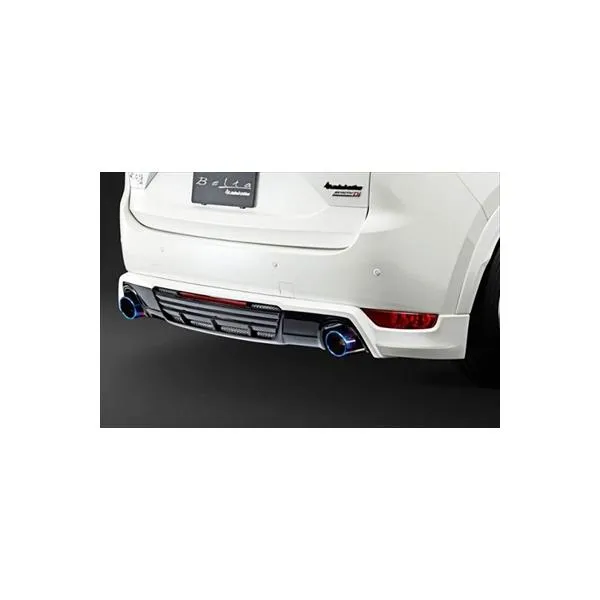 CX-5 KF系 前期 2017/02-2021/10 Belta リアハーフスポイラー 左右シングル出し用 単色塗装済 ディープクリスタルブルーマイカ(42M) 取付込