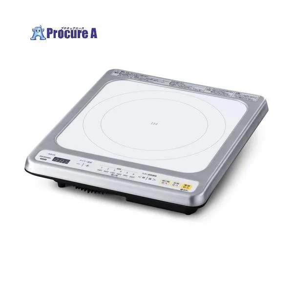 IRIS 106996 1口ビルトインIH 200V ホワイト ■▼700-0687 IHC-B123-W 1台