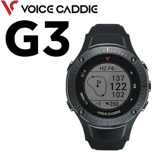 ボイスキャディ G3 ゴルフ用 GPS 距離計測器 腕時計タイプ 日本正規代理店品 VC ジースリー 防水 モノクロ液晶 63g ウォッチ 継続モデル 黒 VOICE CADDIE 23sm
