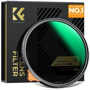 K&FCONCEPT49mmTrueColor&超低反射ND2-ND32可変NDフィルター黄色被り解消可能超低反射0.1%28層コーティング(Nano-Xcel)