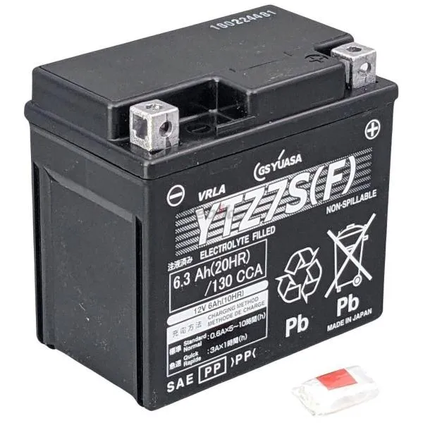GS YUASA GSユアサ YTZ7S(F)-GY1-C オートバイ用 制御弁型(MF)12Vバッテリー【液入充電済み】 YZ250FX YZF-R1 RaceBese YAMAHA ヤマハ 鉛系バッテリー