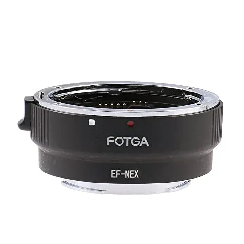 Fotga オートフォーカスレンズマウントアダプターカバーター電子アペチャーコントロールEF-NEX Canon EF EF-Sレンズ用 Sony EマウントNEX-7 A1 A7C A7 A7R A7S II III IV A9 DSLRカメラ対応
