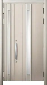 リシェント 玄関ドア3 高断熱仕様 / 非防火 14N型 アルミ色 親子 特注サイズ W：1,040～1,361mm × H：1,841～2,356mm カバー工法 LIXIL TOSTEM