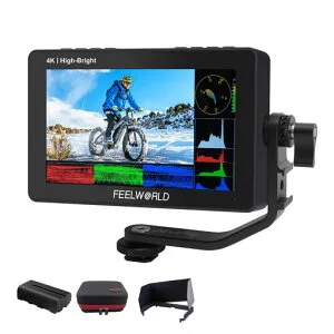 FEELWORLDF5ProX5.5インチタッチ式フィールドモニター1600nits高輝度4KHDMI5VType-C給電カスタム3DLUTは32個までロード可能