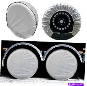 Wheel Covers Set of 4 4セットのタイヤカバー、RVのトレーラーキャンピングカートラックキャンピングカーのために5層のホイールカバー Tire Covers Set Of 4, 5 Layer Wheel Covers For Rv Trailer Camper Truck Motorhom