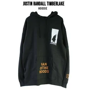 【10％OFFクーポン！4/27(月)9:59まで】EYEDY ジャスティンティンバーレイク Justin Randall Timberlake MAN OF THE WOODS パーカー フーディー アーティスト スウェットパーカ ブラック M L X