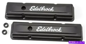 エンジンカバー Edelbrock 4443シグネチャーバルブカバー1959-86 Chevy 262-400 SBC Edelbrock 4443 Signature Valve Covers 1959-86 Chevy 262-400 Sbc【並行輸入品】