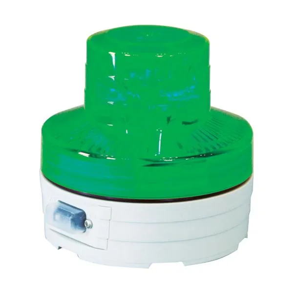 NICHIDO 電池式LED回転灯ニコUFO NU-BG 夜間自動点灯タイプ 緑