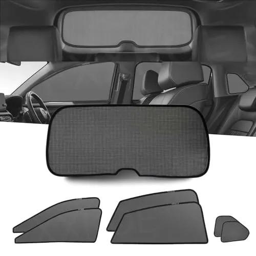 に適合する ホンダ N-BOX JF1/2型 JF3/4型 JF5/6型 エヌ ボックス 車 サンシェード マグネット式 メッシュサンシェード メッシュカーテン 日よけ 遮光カーテン UVカット 車窓日よけ 磁石貼付 車用サンシェード 全面カバー 高密度