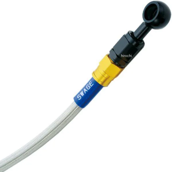 【メーカー在庫あり】 GAR106 スウェッジライン SWAGE-LINE リア ブレーキホースキット 00年-01年 ファイヤーブレード CBR929RR ゴールド/黒 クリア HD