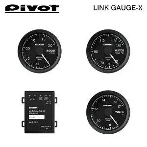 PIVOT ピボット リンクゲージX OBDユニット/ブースト計/水温計/電圧計 4点セット エブリイ DA17V H27.2～ R06A (T/C)