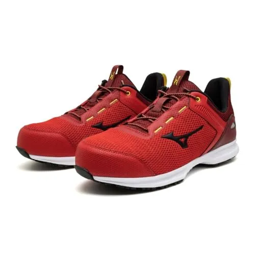 [資材プラス] ミズノ mizuno 安全靴 作業靴 ALMIGHTY EL 31L 【F1GA2509】 62：レッド×ブラック 27.0cm