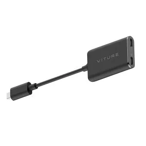 VITURE｜ヴィチュアー VITURE One用 USB-C to XRグラス 充電アダプター Pro ONE-XRIP-ADP-BLK