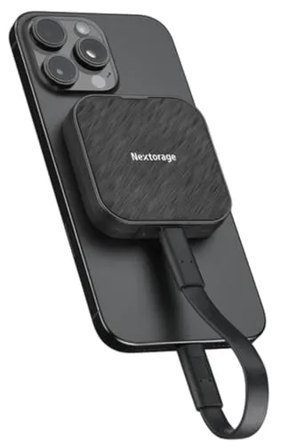 Nextorage 日本メーカー ポータブルSSD MagSafe 対応 2TB 10Gbps USB3.2 Gen2 Type-C 最大読込速度1050MB/sec iPhone15 Pro / Pro Max, iPhone 16 Pro / Pro