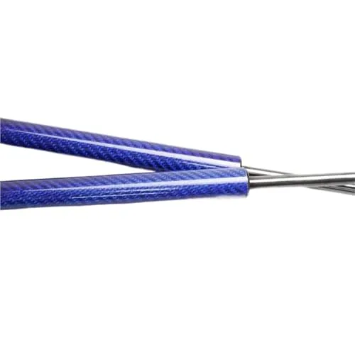 バックドアダンパー 39859356 に適合する ボルボ に適合する V70 に適合する XC70 2008-2016 トランクパーティショングリル犬ガードバリアメッシュガスダンパー リアハッチダンパー(Blue carbon fiber)